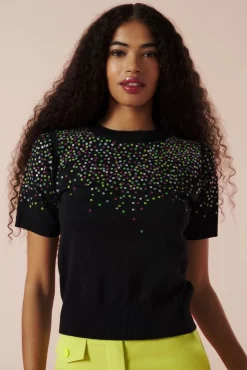 New Mina Sweater In Zwart Vrouwen Truitjes