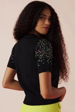 New Mina Sweater In Zwart Vrouwen Truitjes