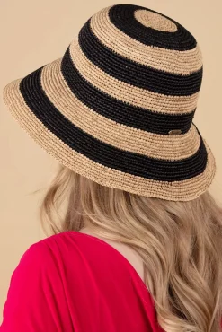 Hot Mindy Travel Hoed In Beige En Zwart Vrouwen Hoeden & Fascinators