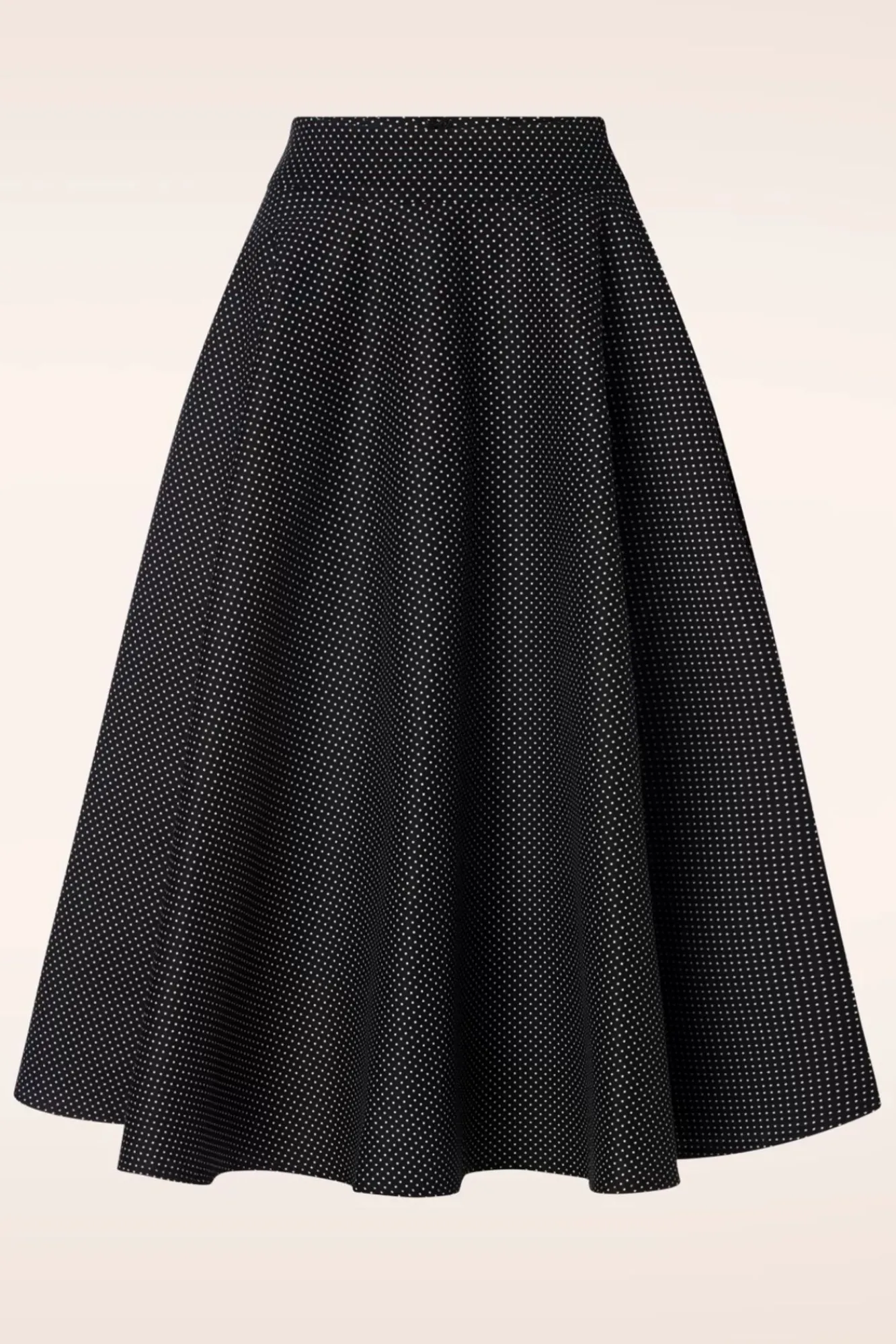 Online Mini Polka Queen Swing Rok In Zwart Vrouwen Rokken