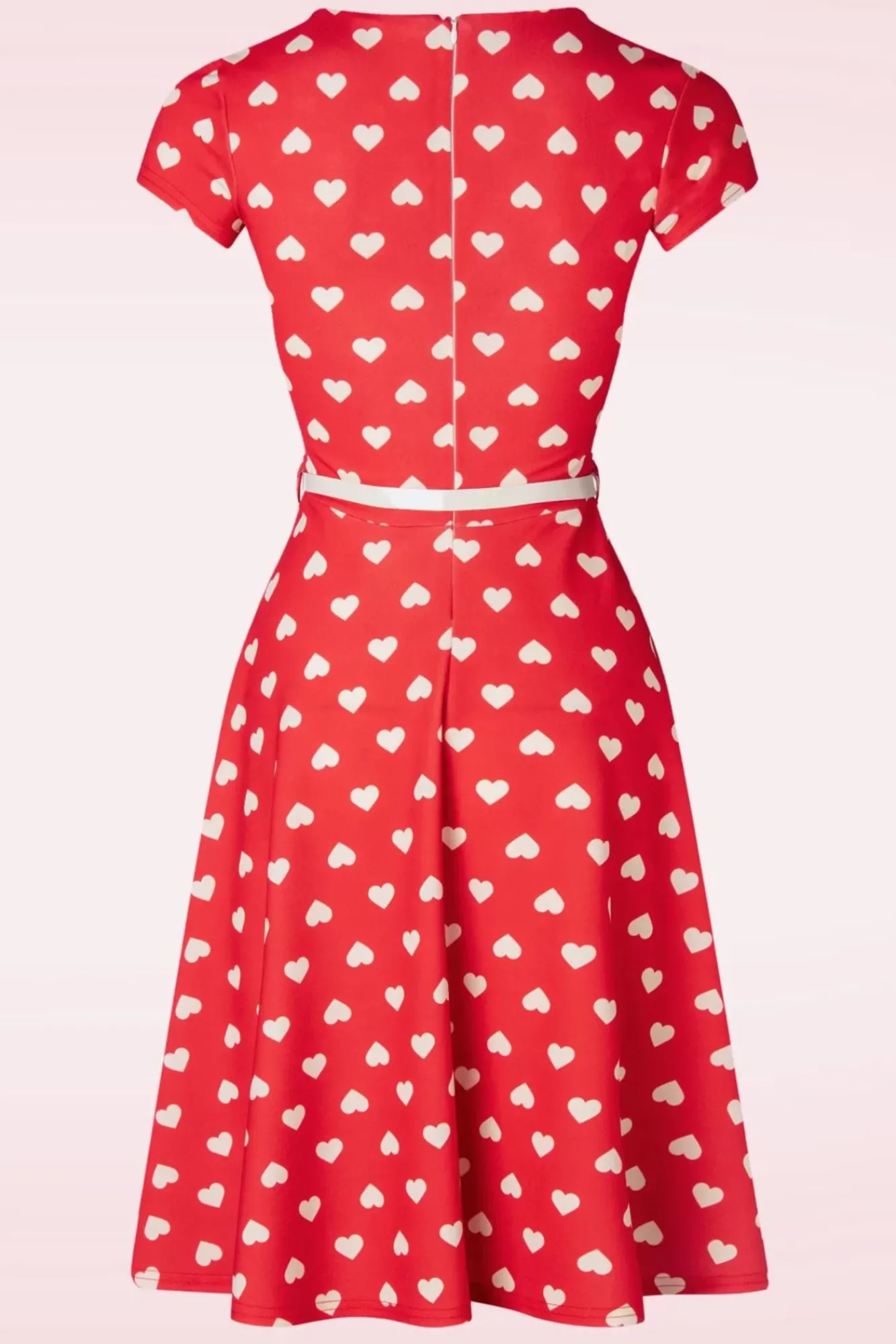 Outlet Minnie Hearts Swing Jurk In Rood Vrouwen Plus Size Jurken