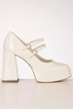 New Minnie Platform Pumps In Ivoorwit Vrouwen Pumps