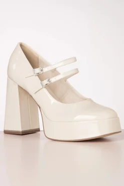 New Minnie Platform Pumps In Ivoorwit Vrouwen Pumps