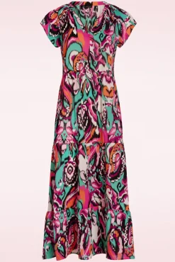 Clearance Mirna Maxi Jurk In Multi Vrouwen Maxi Jurken