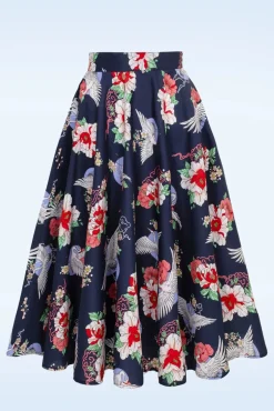 Sale Misa Swing Rok In Marineblauw Vrouwen Rokken