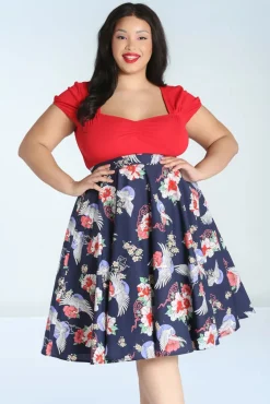 Sale Misa Swing Rok In Marineblauw Vrouwen Rokken