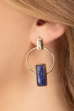 Sale Modern Days Oorbellen In Blauw Vrouwen Sieraden