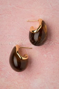 New Molly Oorbellen In Goud En Bruin Vrouwen Sieraden