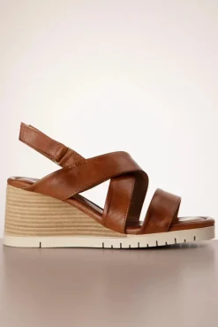 Sale Morgana Sandaal In Brandy Vrouwen Sleehak