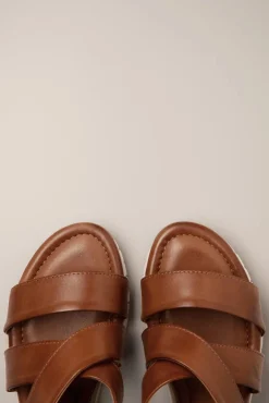 Sale Morgana Sandaal In Brandy Vrouwen Sleehak