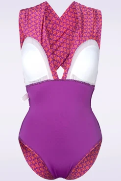 Multiway Badpak In Koraal Vrouwen Badmode