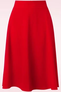 Online My Summer Staple Swing Rok In Rood Vrouwen Rokken