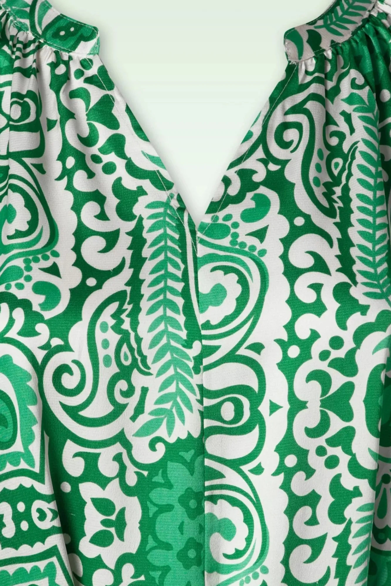 Best Myra Maxi Jurk In Gebroken Wit En Groen Vrouwen Plus Size Jurken