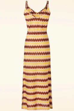 Discount Nadya Maxi Jurk Carmine In Mock Oranje Vrouwen Plus Size Jurken