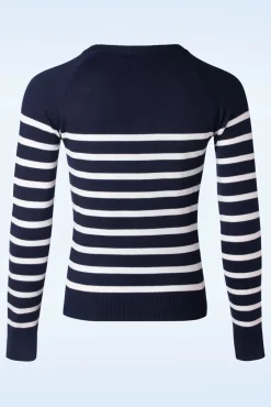 Discount Nautical Stripe Sweater In Marineblauw Vrouwen Truitjes