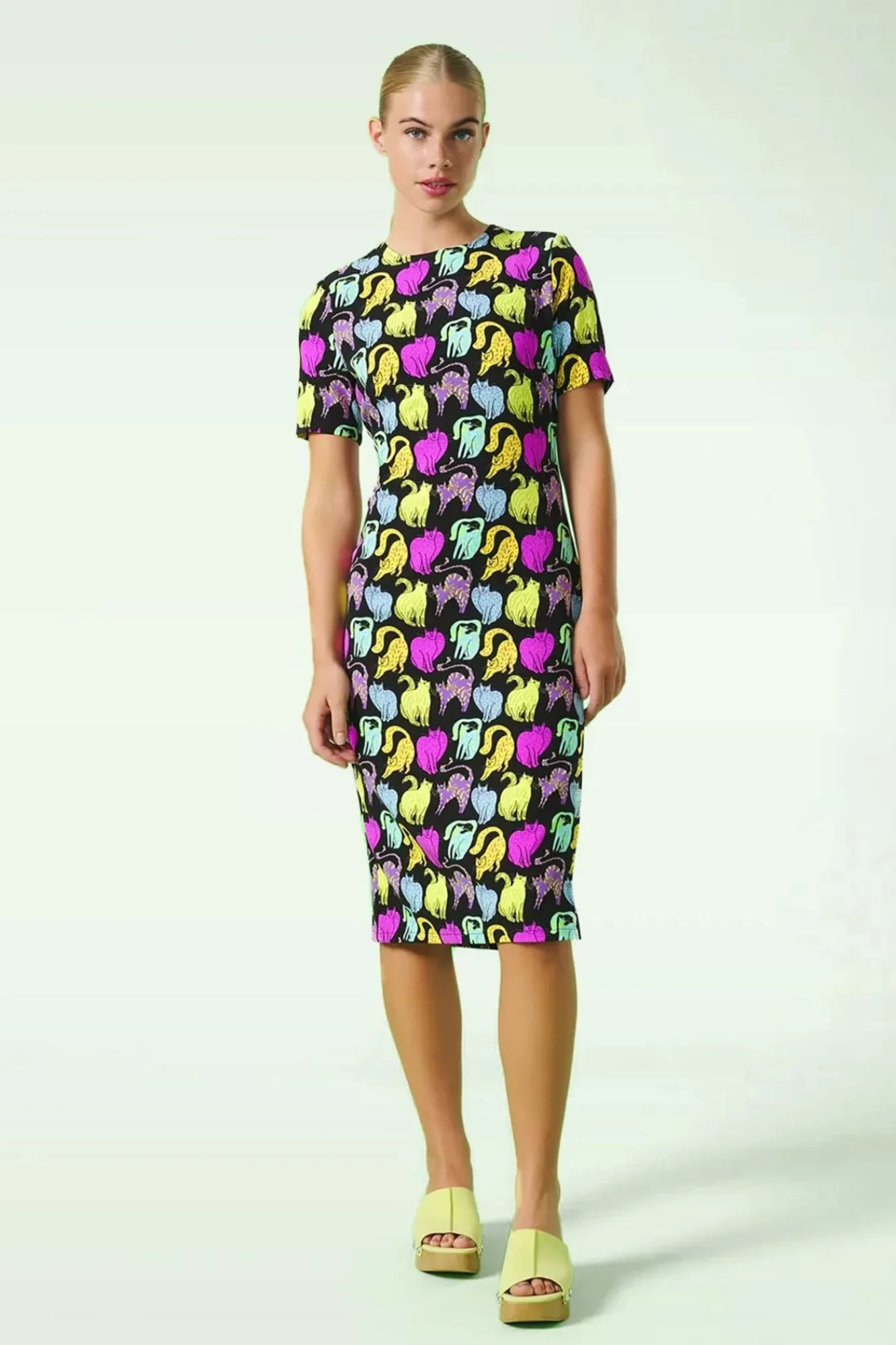 Neko Kitty Jurk In Zwart Vrouwen Plus Size Jurken