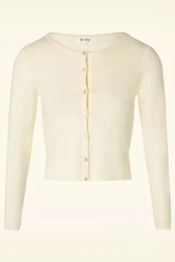 Outlet Nyla Cropped Vest In Ivoor Vrouwen Vestjes