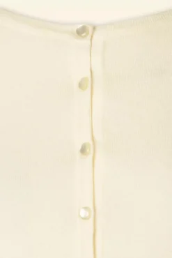 Outlet Nyla Cropped Vest In Ivoor Vrouwen Vestjes