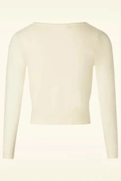 Outlet Nyla Cropped Vest In Ivoor Vrouwen Vestjes