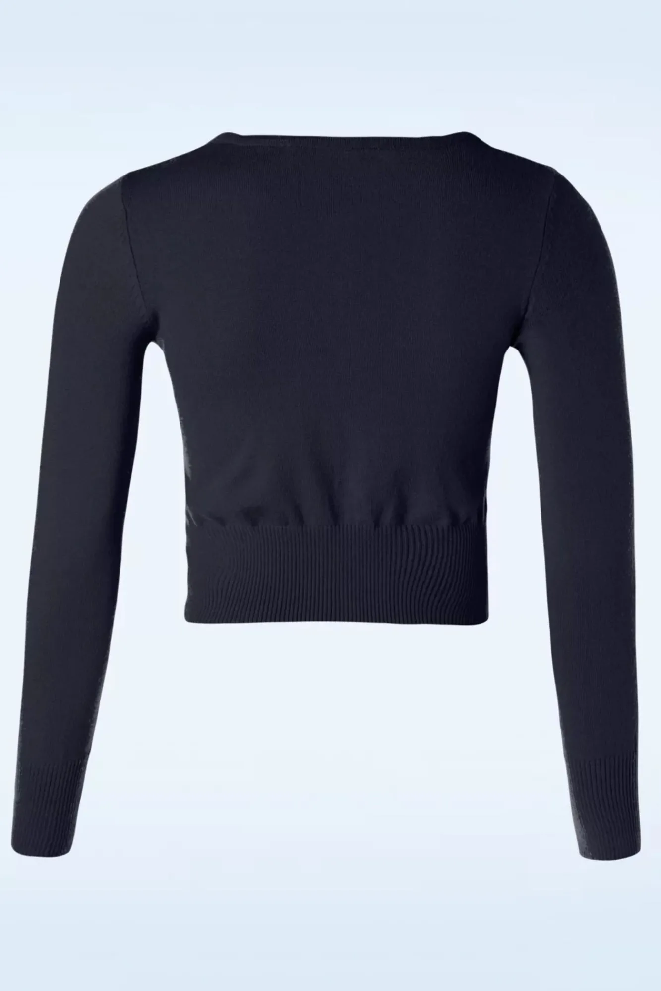 Clearance Nyla Cropped Vest In Marineblauw Vrouwen Vestjes