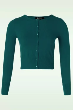 Outlet Nyla Cropped Vest In Pauw Blauw Vrouwen Vestjes