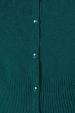 Outlet Nyla Cropped Vest In Pauw Blauw Vrouwen Vestjes