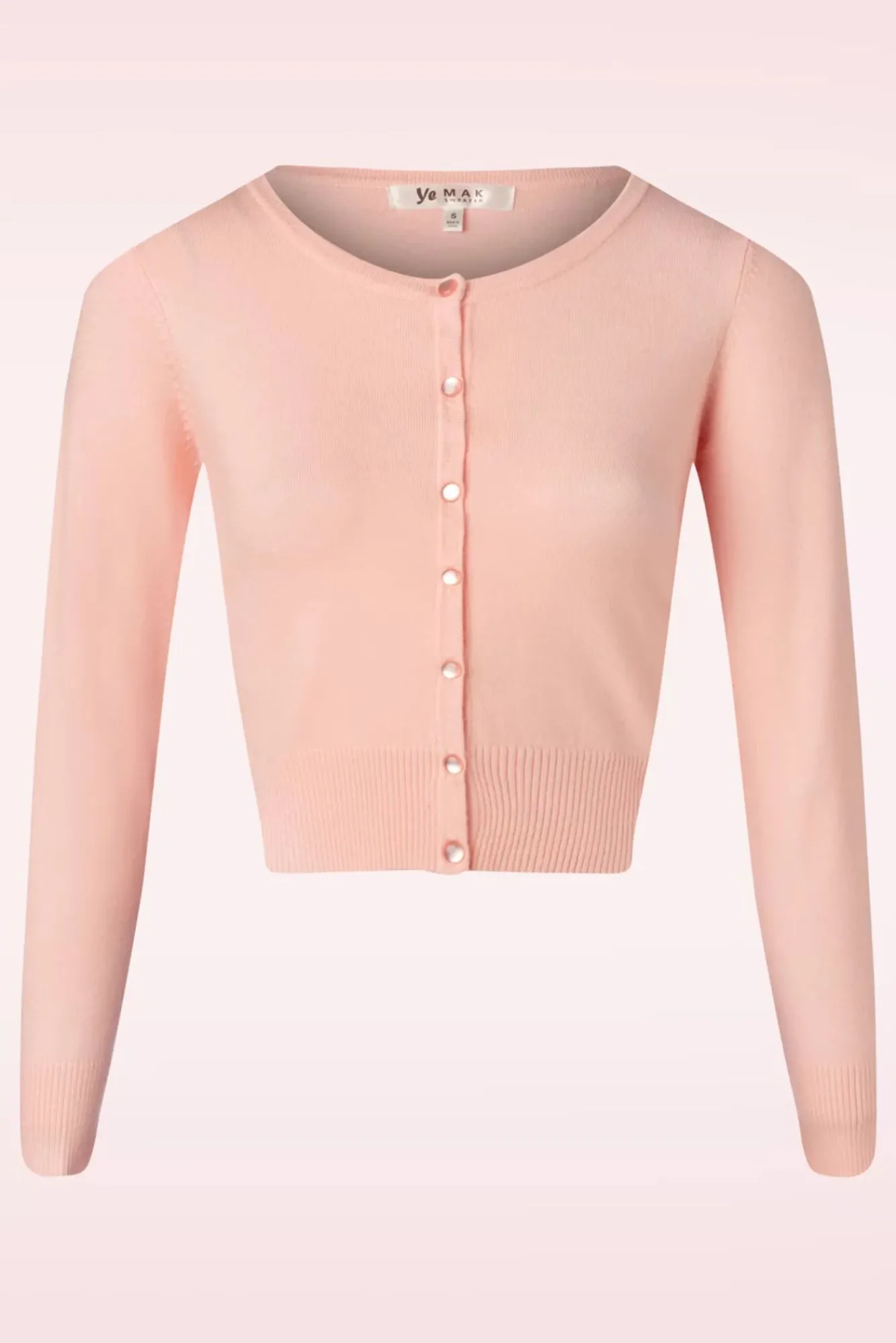 Outlet Nyla Cropped Vest In Poeder Roze Vrouwen Vestjes