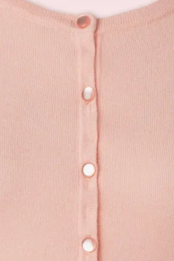 Outlet Nyla Cropped Vest In Poeder Roze Vrouwen Vestjes