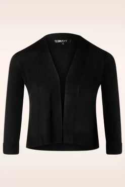 Best Oda Vest Met Open Voorkant In Zwart Vrouwen Bolero's & Capes