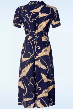 Hot Olive Pixy Jurk In Avondblauw Vrouwen Plus Size Jurken