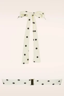 Discount On Point Halter Bikini Top In Gebroken Wit Vrouwen Bikini's