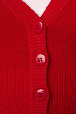 Overload Vest In Lippenstiftrood Vrouwen Vestjes