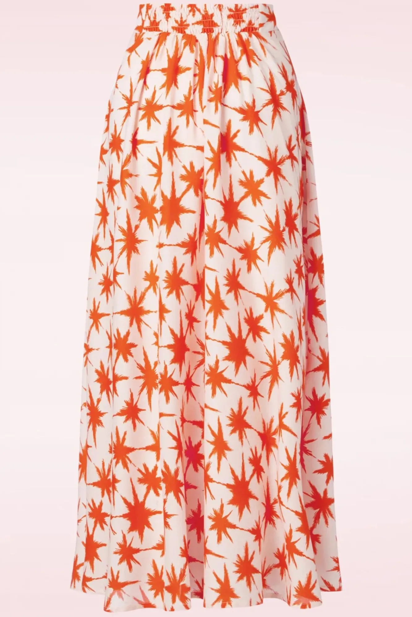 Best Palms Midi Rok In Oranje Vrouwen Rokken