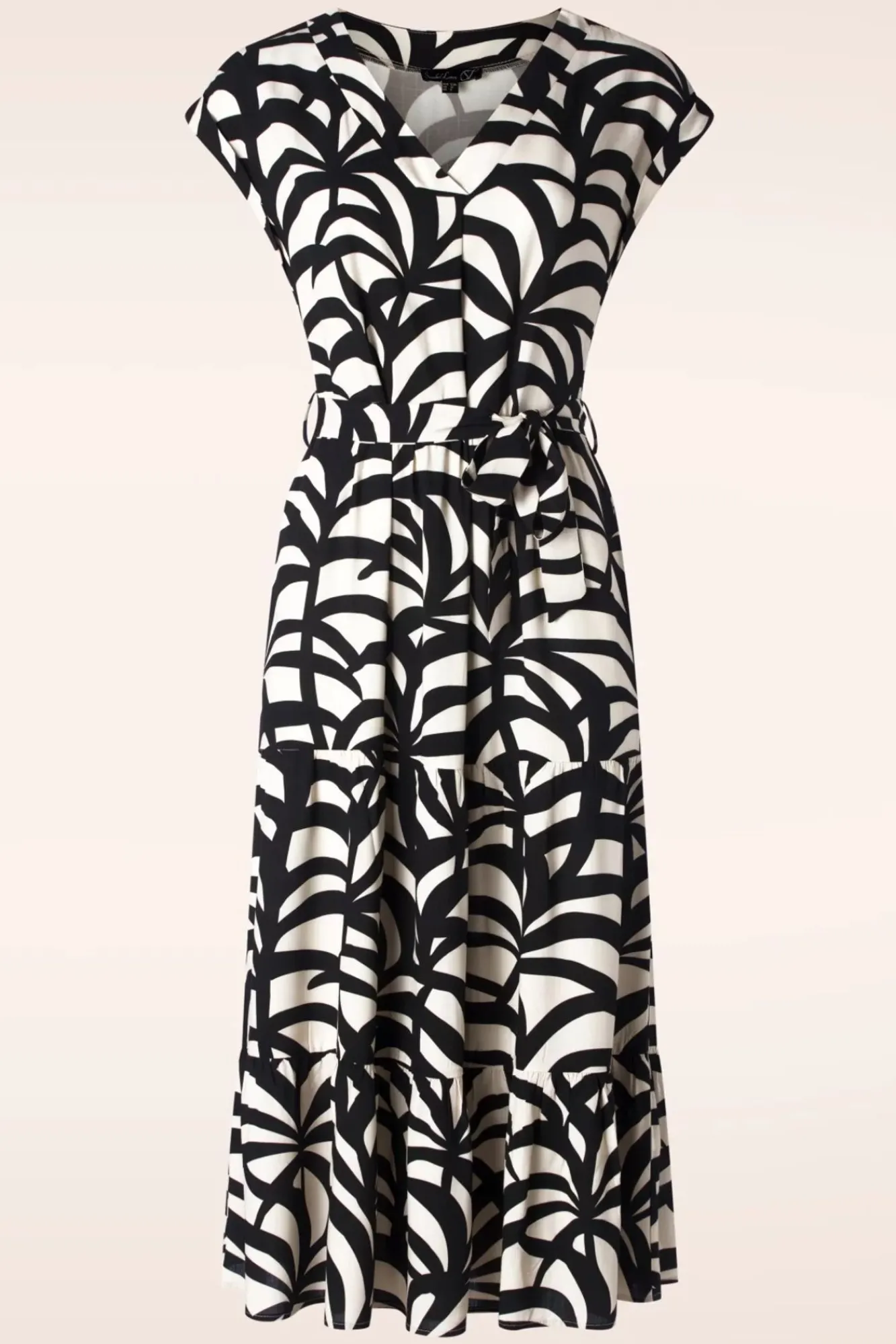 Outlet Paloma Maxi Jurk In Zwart En Zand Vrouwen Plus Size Jurken