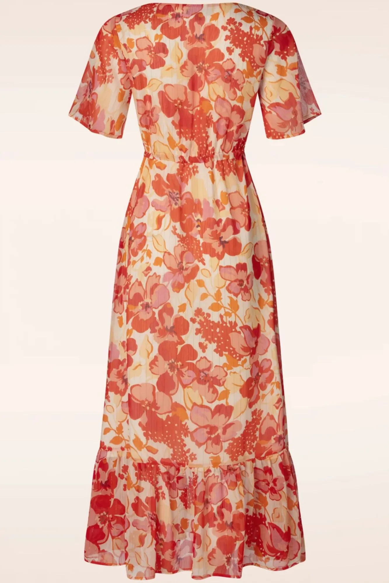 Online Patricia Floral Maxi Jurk In Oranje Vrouwen Maxi Jurken