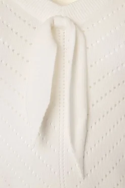 Sale Patricia Pointelle-Top In Gebroken Wit Vrouwen Tops