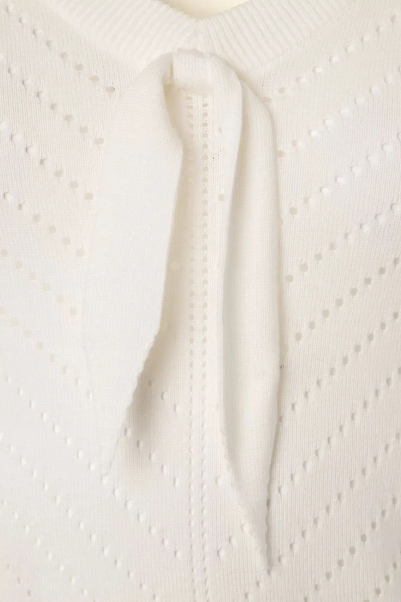 Sale Patricia Pointelle-Top In Gebroken Wit Vrouwen Tops