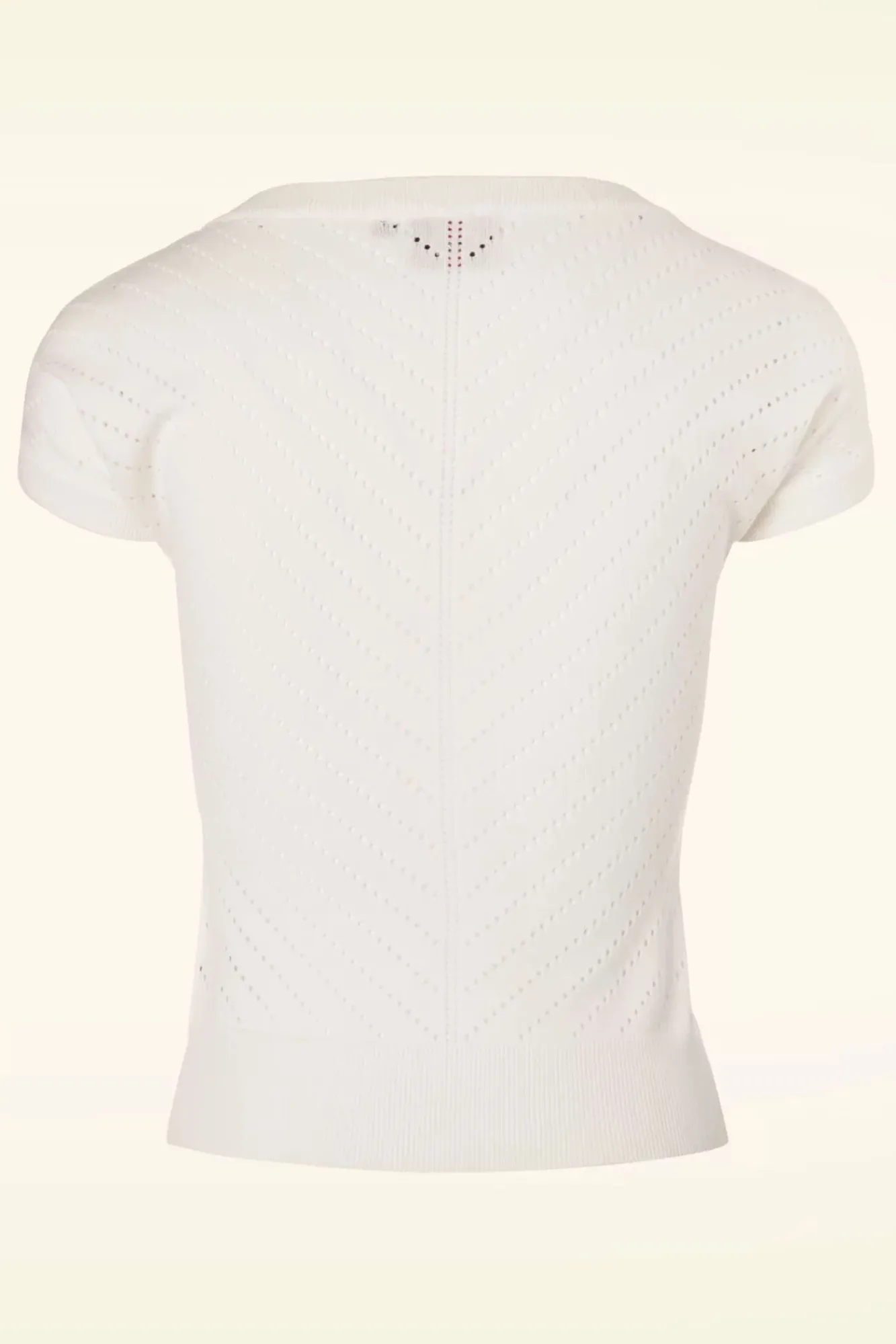 Sale Patricia Pointelle-Top In Gebroken Wit Vrouwen Tops