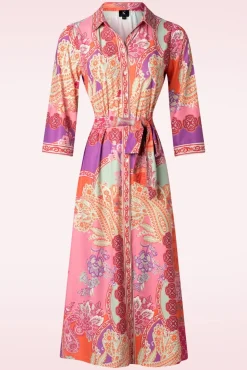 Paula Polo Jurk In Oranje Vrouwen Plus Size Jurken