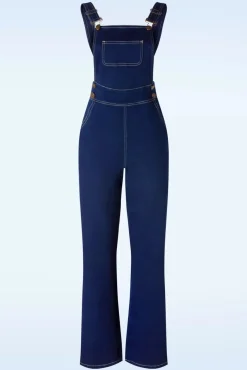New Penny Playsuit In Denimblauw Vrouwen Broeken