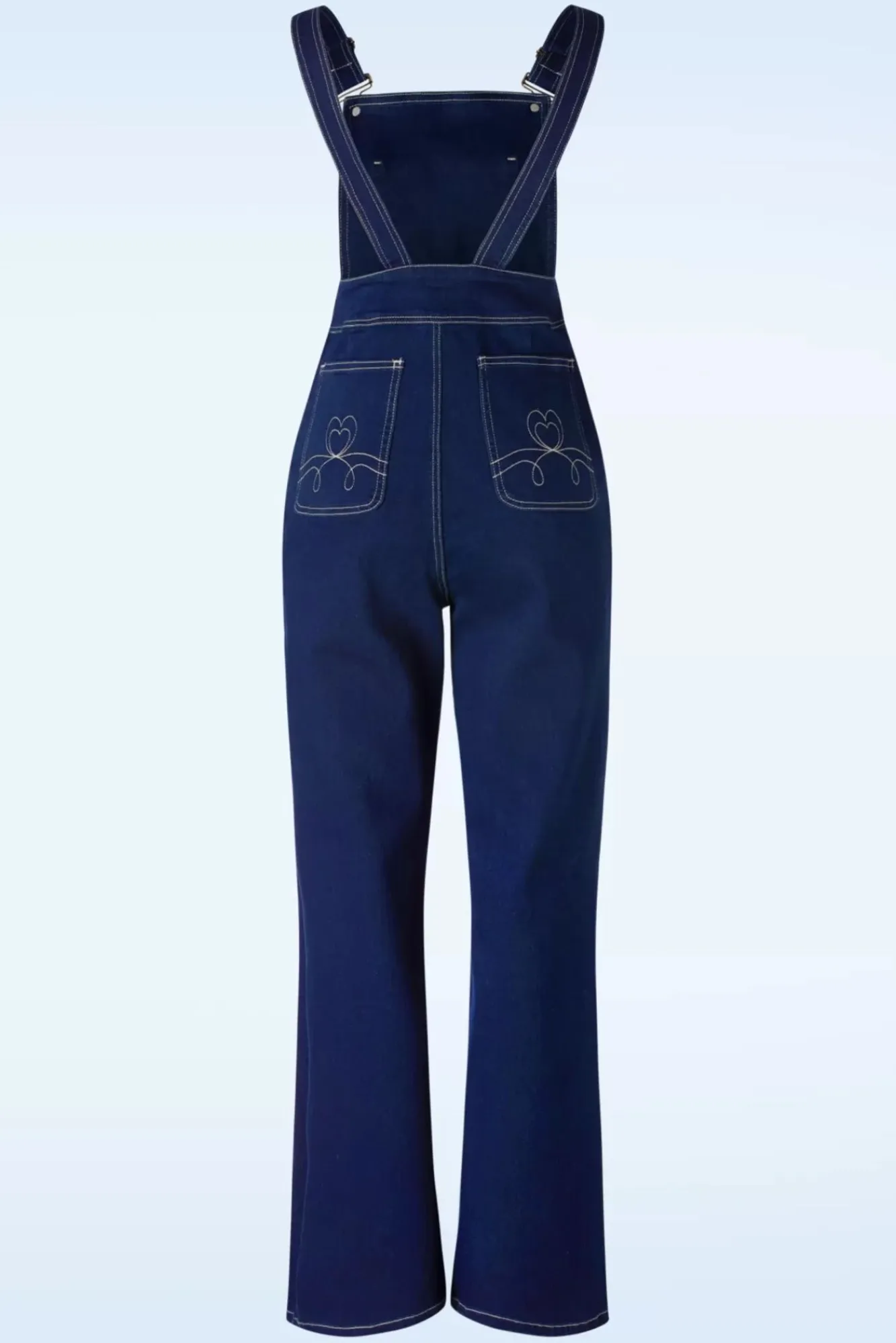 New Penny Playsuit In Denimblauw Vrouwen Broeken