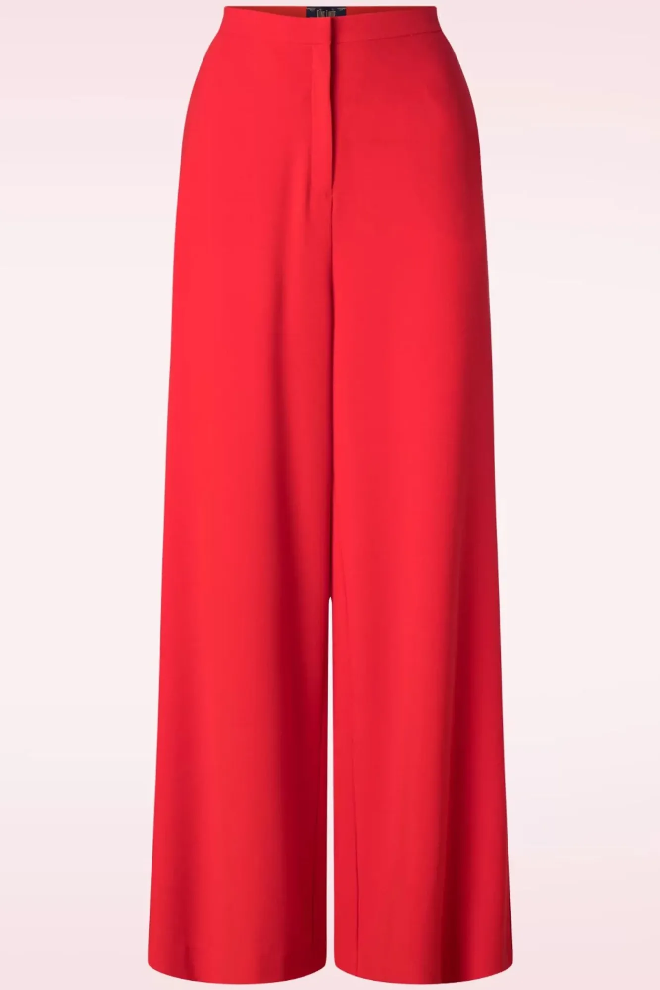 Hot Peppa Broek Woven Crepe In Vurig Rood Vrouwen Broeken