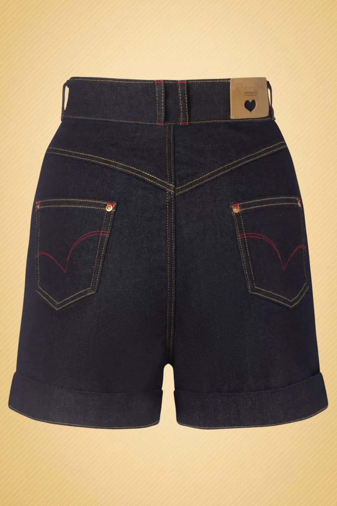 Pepper Short In Donkerdenim Vrouwen Broeken