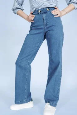 Online Perfect Playlist Broek In Middel Blauw Vrouwen Broeken