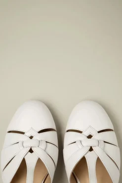 Online Petit Montpellier T-Strap Pumps In Wit Vrouwen Pumps