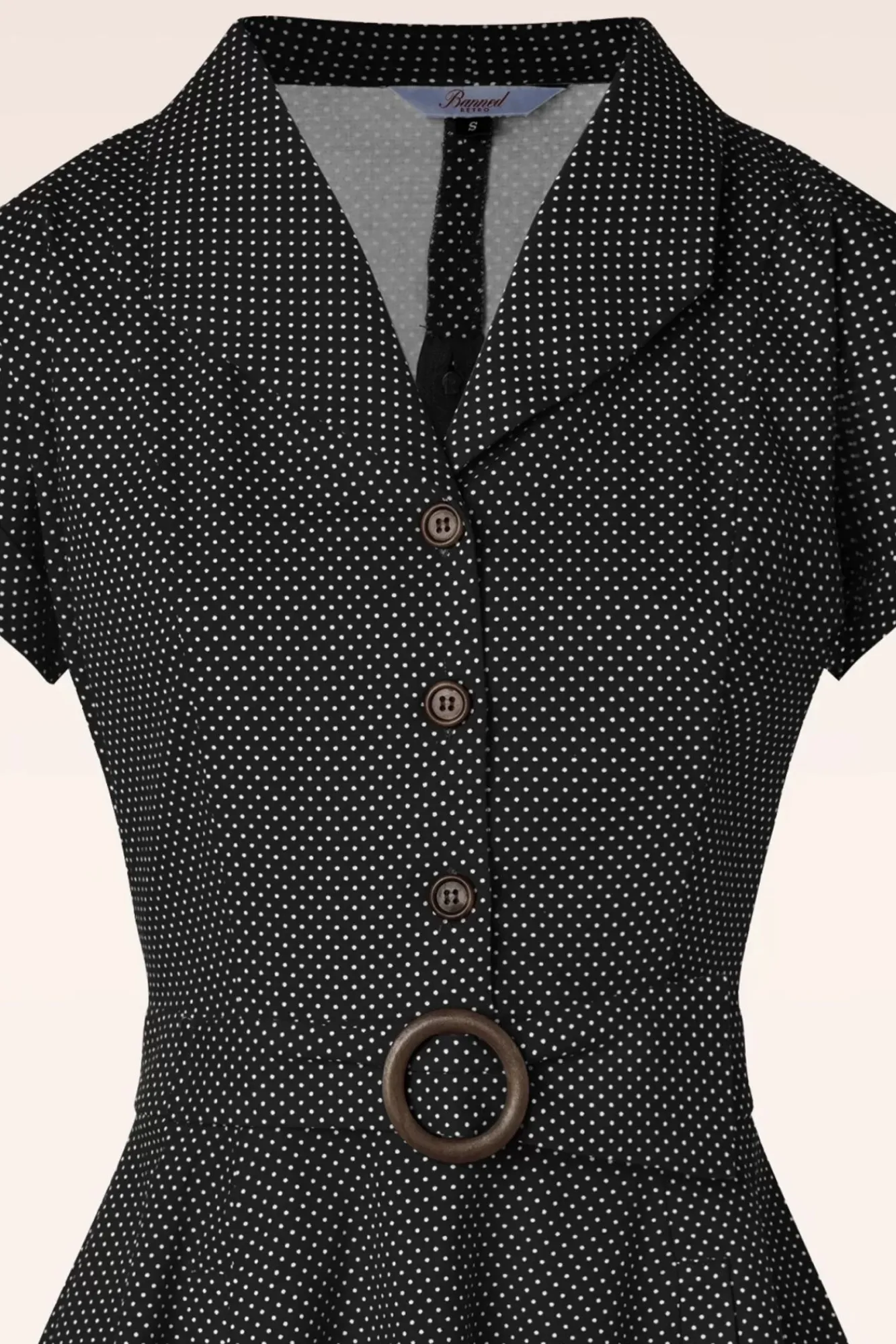Discount Polka Dot Dans Jurk In Zwart Vrouwen Plus Size Jurken