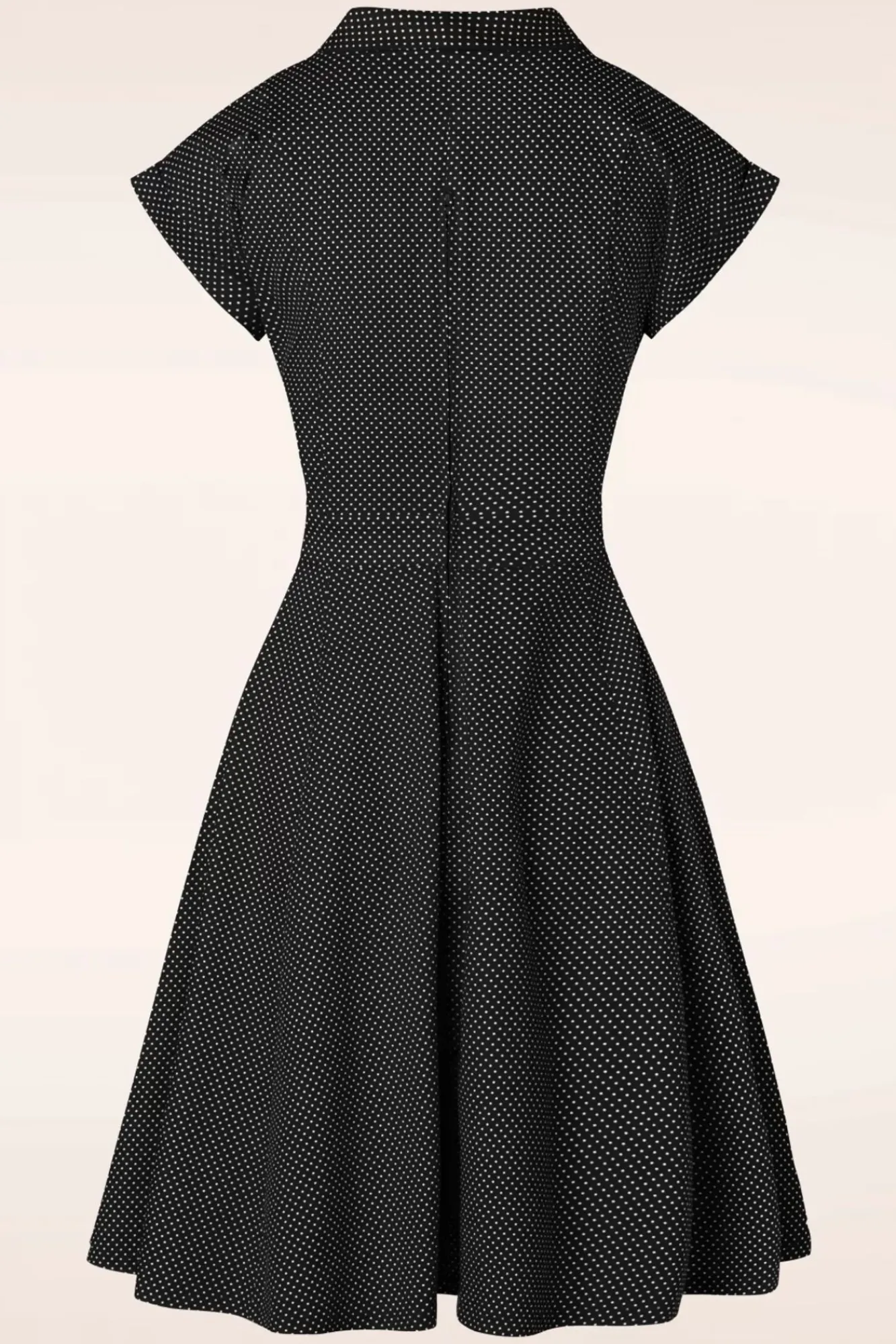 Discount Polka Dot Dans Jurk In Zwart Vrouwen Plus Size Jurken