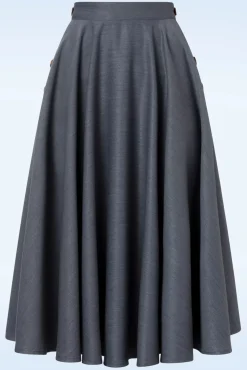 Sale Polly May Swingrok In Blauw Vrouwen Rokken