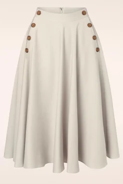 Sale Polly May Swingrok In Gebroken Wit Vrouwen Rokken