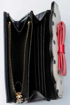 Best Poppy Polka Portemonnee In Navy En Wit Vrouwen Portemonnees